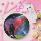 カップル・バレンタイン・ピクニック ペーパープレート (パーティー)