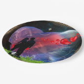 カップル・バレンタイン・ピクニック ペーパープレート (アングル)