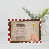 カップル バーベキュー/ピクニック 招待状 (スタンド正面)