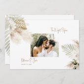 カップル フォト パンパス 前夜祭 招待状 (正面/裏面)