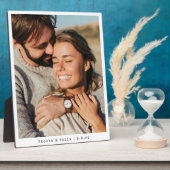 カップル フォト 新婚 結婚 思い出 額縁 フォトプラーク (側面)