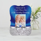 カップル フォト 65周年 結婚記念日 招待状 (スタンド正面)