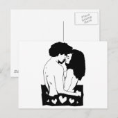 カップル ポストカード (正面/裏面)