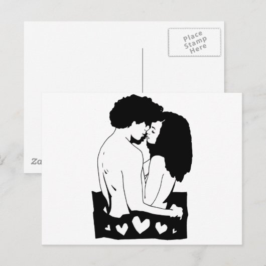 カップル ポストカード (正面/裏面)