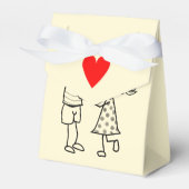 カップル ラブ お礼ボックス - カスタマイズ可能 フェイバーボックス (正面サイド)