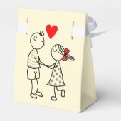 カップル ラブ お favors ボックス - カスタマイズ可能 (裏面サイド)