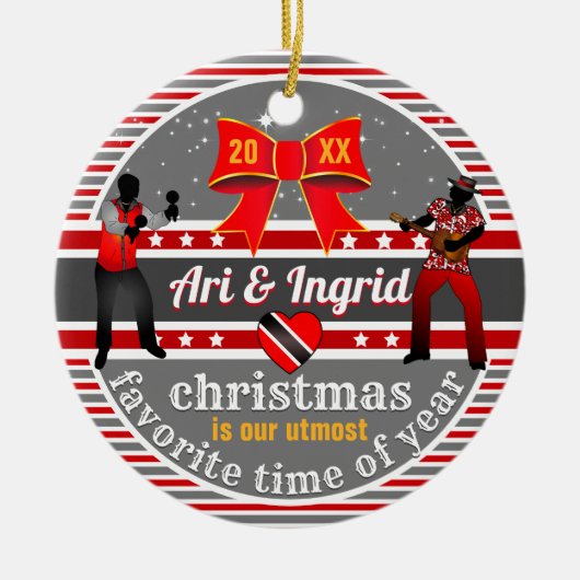 カップル/友情 セラミックオーナメント (正面)