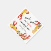 カップル 婚約  crawfish ボイル ペーパー スタンダードカクテルナプキン (角)