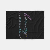 カップル 結婚式 お見合い ハネムーン 旅行 ハニー フリースブランケット (正面(横))