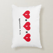 カップル １ プラス １ イコール １ クリスチャン アクセントクッション (正面(垂直))