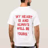 カップル Tシャツ (裏面)