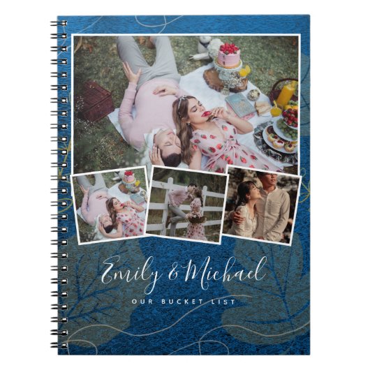 カップルBUCKET LISTフォトコラージュ新着ジャーナル ノートブック (正面)