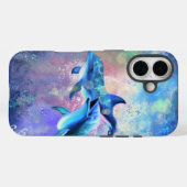 カップルDolphin iPhoneケース Case-Mate iPhoneケース (裏面 (横))