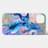 カップルDolphin iPhoneケース Case-Mate iPhoneケース (裏面 (横))