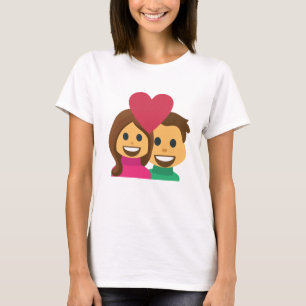 カップルEmoji Tシャツ