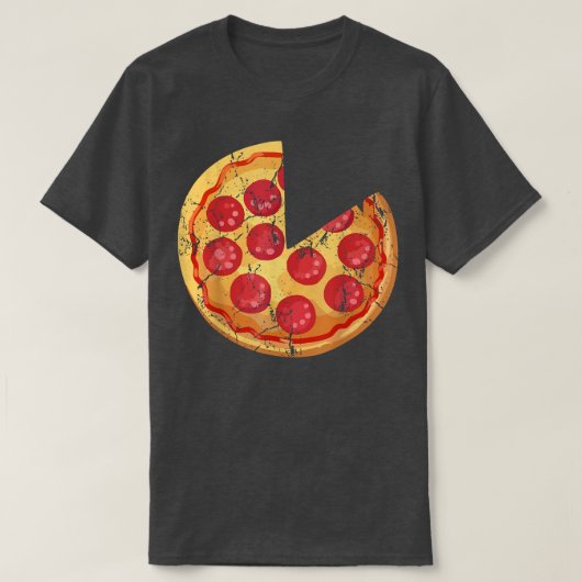カップルFのハロウィーン衣装に合わせたピザパイ Tシャツ (デザイン正面)