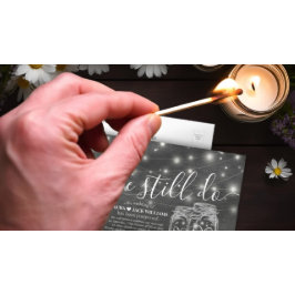 カップルMason Jars我々はまだ結婚延期する 案内ポストカード