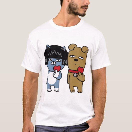 カップルTシャツ - フロド & ネオ Tシャツ (正面)
