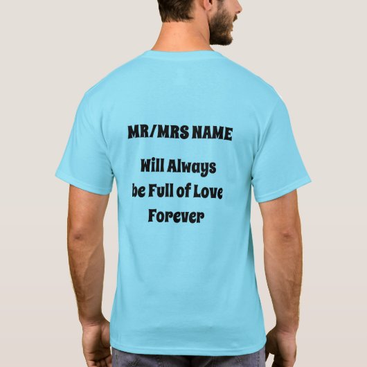 カップルTシャツ Tシャツ (裏面)