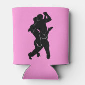 カップルTangoダンサーピンククーラーボックス選択カラー 缶クーラー (裏面)