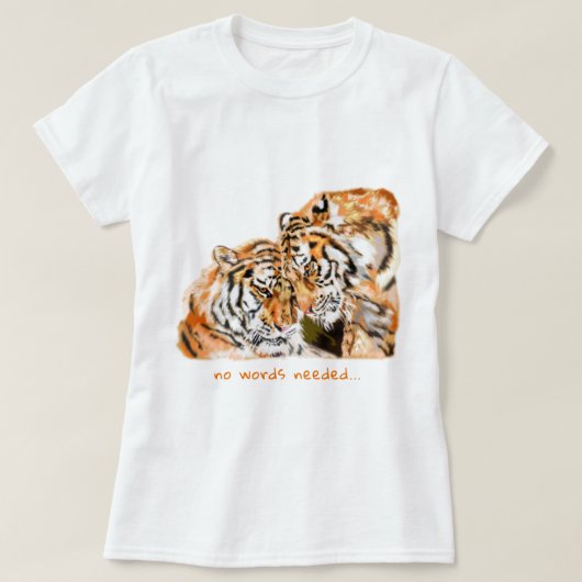 カップルTiger Tシャツカスタム文字 Tシャツ (デザイン正面)