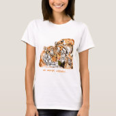 カップルTiger Tシャツカスタム文字 Tシャツ (正面)