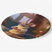 カップ付きウィンターマウス ペーパープレート (アングル)