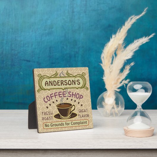 カップ付きコーヒーショップ自分で作るパーソナライズされた フォトプラーク (インサイチュ)