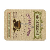 カップ付きコーヒーショップ自分で作るパーソナライズされた マグネット (横)