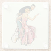 カップ婚約したル ガラスコースター (裏面)