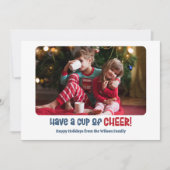 カップ応援ホリデーフォトカード シーズンカード (正面)