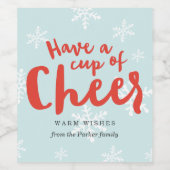 カップ応援 ワインラベル (シングルラベル)