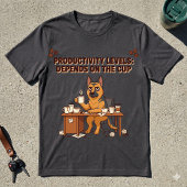 カップ次第で生産性が変わるシェパード Tシャツ
