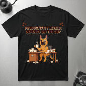 カップ次第で生産性が変わるシェパード Tシャツ