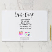 カップ気にの指示の追加ビジネス名のロゴの詳細 ペーパーパッド (インサイチュ)