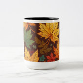 カップ紅葉 ツートーンマグカップ (中央)