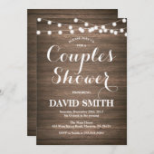 カップ素朴ルシャワー招待状カード 招待状 (正面/裏面)