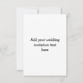 カップ結婚ル漫画招待状 招待状 (裏面)