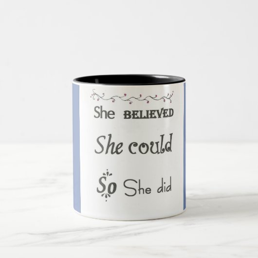 カップ自信コーヒーマグ茶 ツートーンマグカップ (中央)