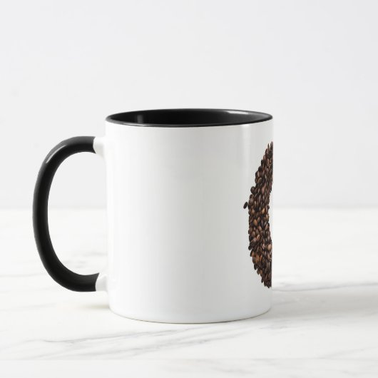 カップ表現のコーヒー豆C マグカップ (左)