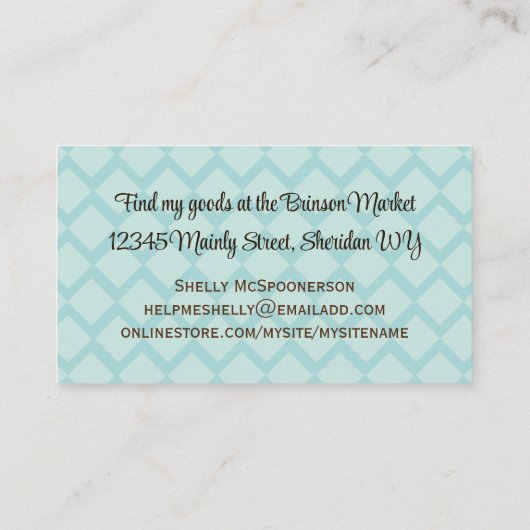 カップ転がのピンベーキング名刺の計測… 名刺 (裏面)