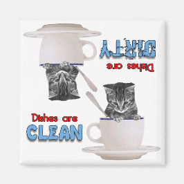 カップ食洗機磁石の愛らしい子猫 マグネット