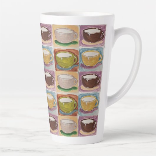 カップ2つ カフェラテマグ (右)