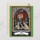 カップ2ウィッチビクトリアンタロットはがき ポストカード (正面/裏面)