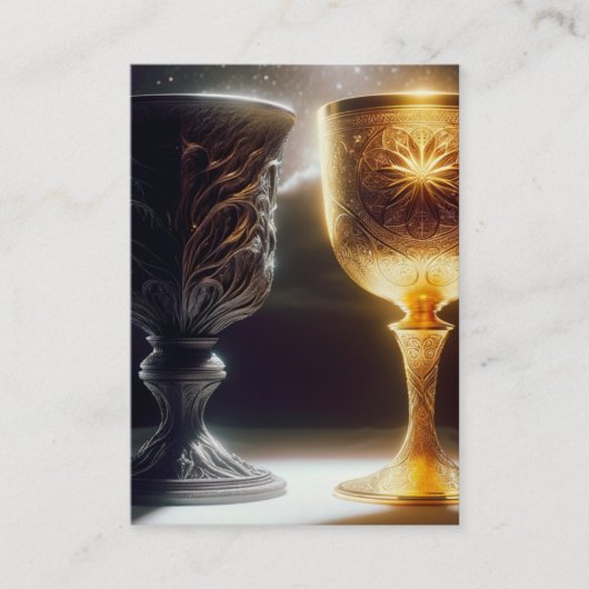 カップ2 | 1コリント10:21-23 KJVカードボックス 名刺 (正面)