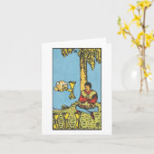 カップ4枚 – ライ空白のダーウェイトスミスタロット カード (黄色い花)