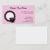 カップ・アンド・ソーサーの茶およびコーヒー名刺 名刺 (正面/裏面)