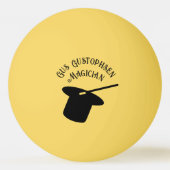 カップ&ボールトリックマジシャンパーソナライズされたトップハット 卓球ボール (正面)