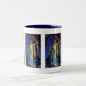 カップ:夜のスピリット – Maxfield Parrish ツートーンマグカップ (中央)