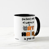 カップ·猫好き·マグの猫ユーモアのあるの髪 マグカップ (正面右)